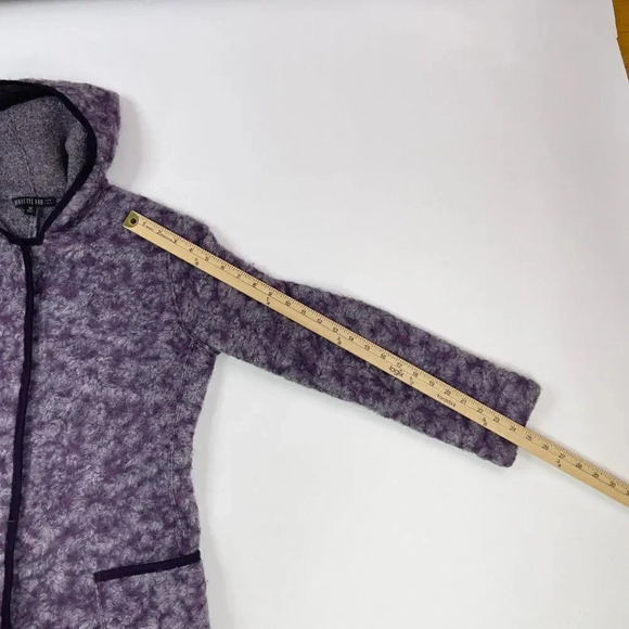 Lafayette 148 New York Purple Wool Hood Lightweight Jacket - Picture 6 of 12